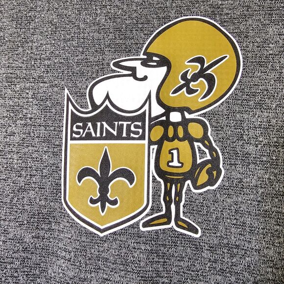 Nike Dri-Fit NFL New Orleans Saints Women's Funnel Turtle Neck Sweatshirt Small - Picture 2 of 10